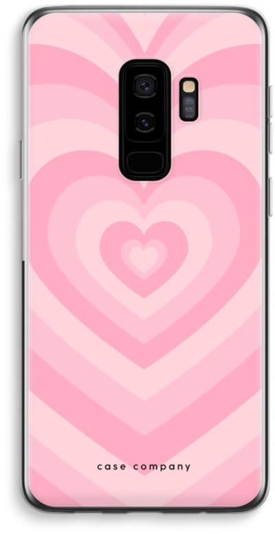 Case Company® - Hoesje geschikt voor Samsung Galaxy S9 Plus hoesje - Hart Roos - Soft Cover Telefoonhoesje - Bescherming aan alle Kanten en Schermrand