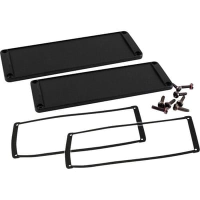Hammond Electronics End plate Aluminium Zwart (l x b x h) 6 x 169 x 57 mm 2 stuk(s)