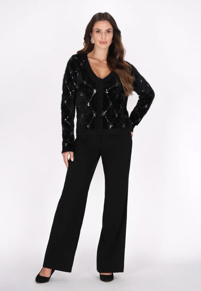 Faina Vest Dames zwart