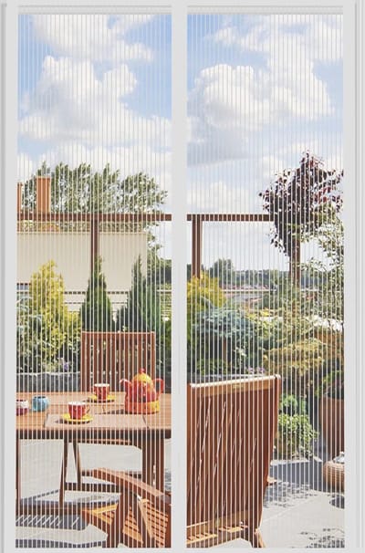 Magnetisch Vliegengaas Deur - Automatisch Sluiten - Anti-Muggengordijn - Zonder Boren - Voor Balkondeur - Woonkamer - 90x200cm wit