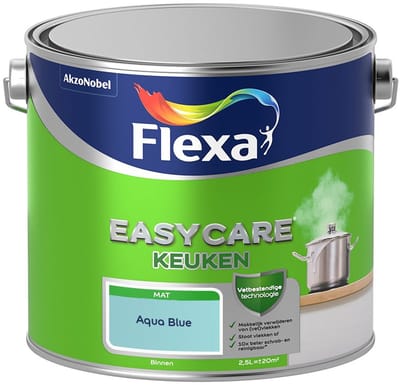 Flexa - Easycare Keuken - Aqua Blue - Mengverf - 2,5 L