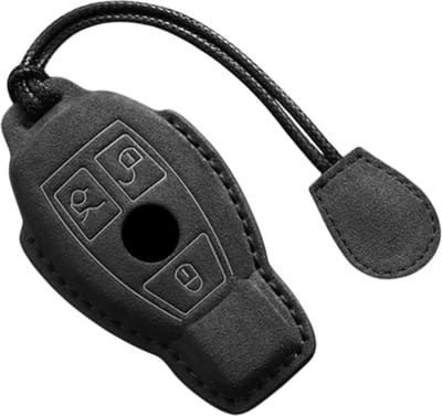 Lederen Autosleutel Hoes geschikt Voor Mercedes Benz A C E S G Klasse Glc Cla Glb Glb Gls W177 W205 W213 W222 X167 Amg - Suede Accessoires - Type Sleutel B