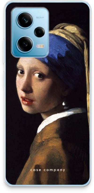Case Company® - Hoesje geschikt voor Xiaomi Redmi Note 12 Pro 5G hoesje - The Pearl Earring - Soft Cover Telefoonhoesje - Bescherming aan alle Kanten en Schermrand