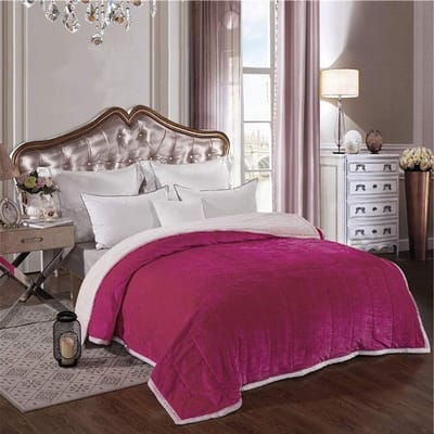 Pluizige warme deken - Zachte sprei - Gezellig thuis - Lock temperatuur technologie - 150x200cm - Beige