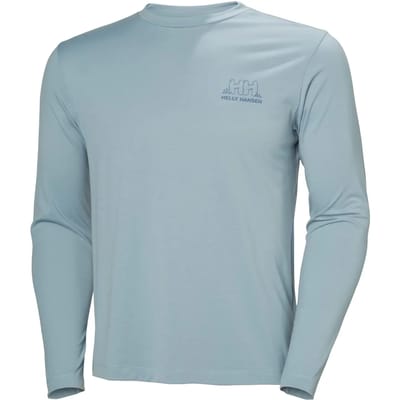 Helly Hansen Skog Graphic Tee T-shirt Met Lange Mouwen Blauw 2XL Man
