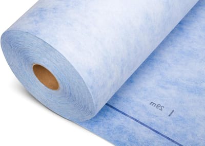 Afdichtingsbaan - Waterdichte folie - Ondergrond voorbereiden - Scheurbestendig en rekbaar - 3m² - Blauw