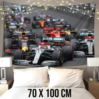 Allernieuwste.nl® Wandkleed Formule 1 Racing F1 - Kunstzinnige Sfeer - 70 x 100 cm