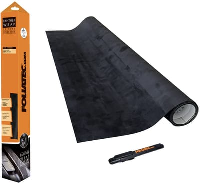 COCKPIT Designfolie Panther Wrap – Zwart – 75 x 140 cm – Alcantara Look – Zelfklevende Autofolie / Interieur Wrap