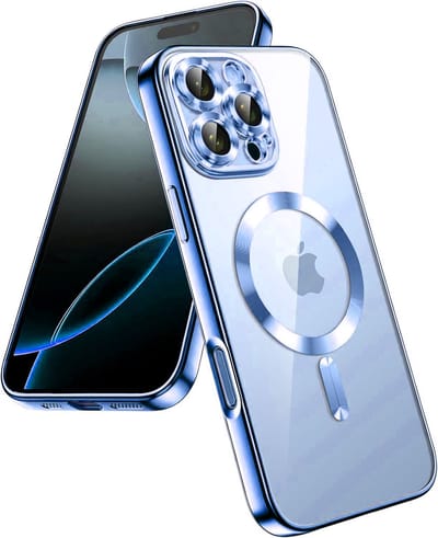 Hoesje Geschikt voor iPhone 16 Pro Max Hoesje - Geschikt voor MagSafe - Arara siliconen Backcover - Blauw