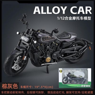 1:12 Harley Sportster S Alliage Modèle de Moto de Course Moulé sous Pression Modèle de Moto Sportive de Rue Jouet Cadeau pour Enfants