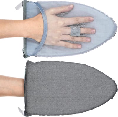 Strijkijzer Handschoenen - Stoom Handschoen - Kreukvrij Strijken - Hittebestendig - 24 x 15 x 3 cm - Grijs