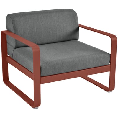 Fermob BELLEVIE fauteuil - 20 okerrood - A3 grafietgrijs