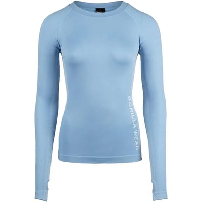 Gorilla Wear Selah Seamless Long Sleeve - Lichtblauw - XS/S