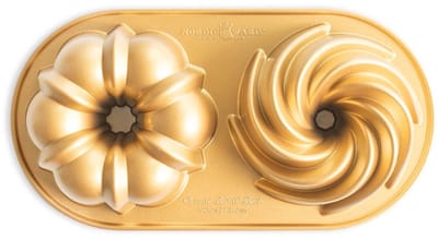 Tulband Bakvorm ''Classic Bundt Duet'' - Nordic Ware | Gold