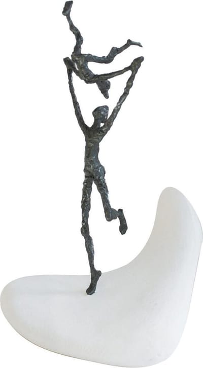 Sculptuur Vreugde in de liefde beeld brons