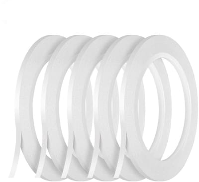 Dubbelzijdige Transparante Tape voor Knutselen - 5 x 3 mm, 25 m - Ideaal voor DIY Projecten en Creatieve Toepassingen