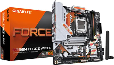 GIGABYTE B850M FORCE WIFI6E Moederbord - AMD B850 - AMD AM5 - DDR5 RAM - Micro-ATX