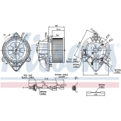 Binnenventilator NISSENS 87042