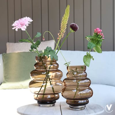Vaas Maputo | Medium | Taupe | Ø22 x H30 cm