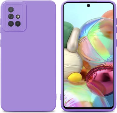 Cadorabo Hoesje geschikt voor Samsung Galaxy A71 4G in FLUID LICHT PAARS - Beschermhoes gemaakt van flexibel TPU silicone Cover Fluid Case