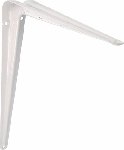 AMIG Plankdrager/planksteun van metaal - gelakt wit - H350 x B300 mm