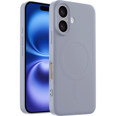 ShieldCase siliconen back cover met magneet geschikt voor iPhone 16 hoesje - TPU / siliconen backcover - telefoonhoesje speciaal voor magnetische accessoires - hoesje met camera cover (lila)