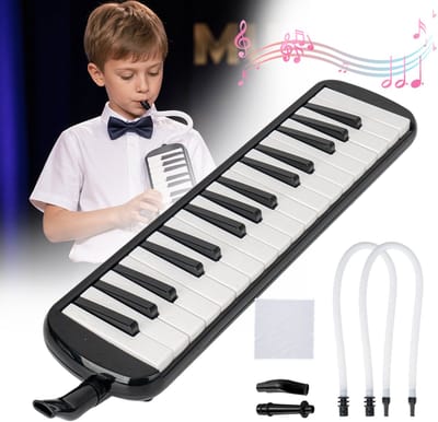 Melodica In Pianostijl - Gemaakt Van Duurzaam ABS-Hars - Met Handriem En Mondstuk - Gemakkelijk Te Leren - Voor Leerlingen En Kinderen