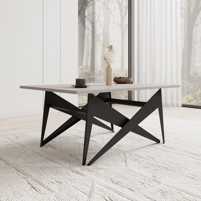 Meubella - Xyra - Salontafel uitschuifbaar tot eettafel - Beige