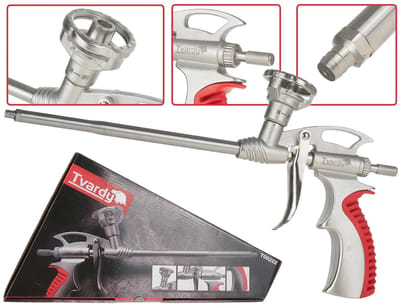 Tvardy Foampistool - Zelfreinigend - Aluminium - Roestvrij staal - Ergonomisch ontwerp