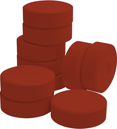 Waterverf, crimson red, H: 19 mm, d 57 mm, 10 stuk/ 1 doos