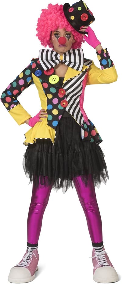 Clown kostuum Belinda dames