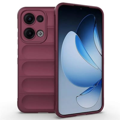 MobyDefend Hoesje - Geschikt voor Oppo Reno13 - TPU Gripcase - Donkerpaars