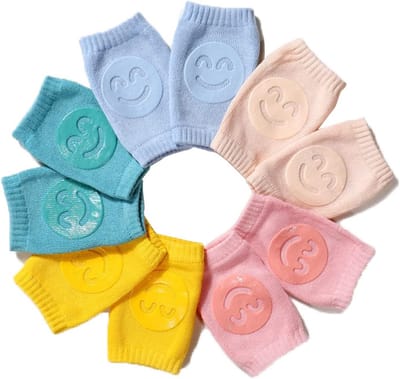 5 Paar Antislip Kniebeschermers Baby Jongen Meisje - Kruipen & Lopen - 0-24 Maanden