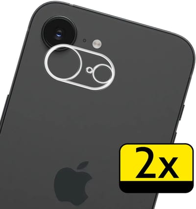 Camera Lens Protector - Geschikt voor Apple iPhone 17e - 2 Stuks - Camera Screenprotector - Beschermglas - Gehard Glas - Tempered Glass - Screen Protector
