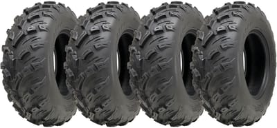 25x8.00-12 ATV-banden 205/80-12 4-laags P3080 OBOR Pinacle 61K, goedgekeurd voor de openbare weg (set van 4)
