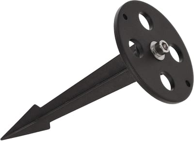 Grondspies - Bodemanker - Buitenverlichting - Poedercoating - 22 cm - Zwart