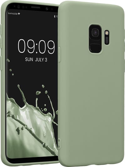 kwmobile telefoonhoesje geschikt voor Samsung Galaxy S9 - Hoesje voor smartphone - Back cover in grijsgroen