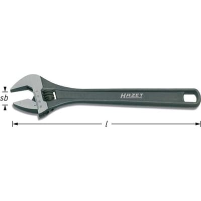 Hazet 279-4 279-4 Engelse sleutel Sleutelbreedte (metrisch) 17 mm
