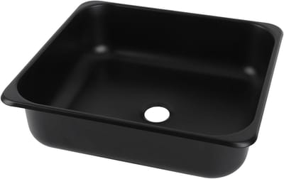 RV Spoelbak - Aanrecht Spoelbak - Ruimte Besparen - Inbouw Installatie - 35 x 32 x 10 cm - Zilver