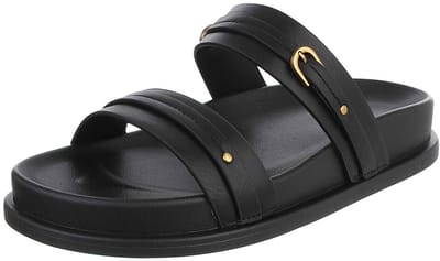 Dames slipper met plateau en gespsluiting Mt:37