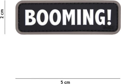 101 Inc Embleem 3D Pvc Booming   Zwart  18048