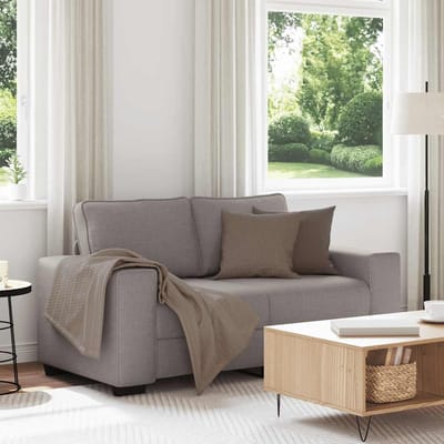vidaXL - 2-zitsbank - Taupe - 160x77x82 - cm - Stof