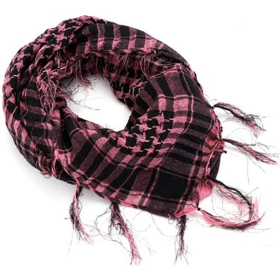 Militaire Tactische Woestijn Hijab Sjaal Moslim Hoofddoek Islam Arabische Keffiyeh Hoofd Nek Sjaals Wikkel Voor Mannen En Vrouwen 100x100cm black