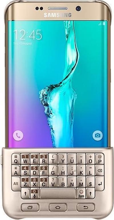 Samsung Galaxy S6 Edge Plus Keyboard Cover Goud