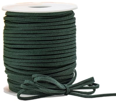 Cosensi- Knutselkoord 3 mm x 45 m - Gevlochten Imitatie Suède - Leren Touw - Decoratieband - Cadeaulint - Voor Doe-het-zelf Sieraden - Sieradenkoord