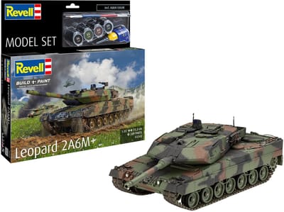 Revell Modelbouwpakket Militaire voertuigen - 63342 Tank Leopard 2 A6M+ - Model Set Plastic - 1:35 - Modelbouw