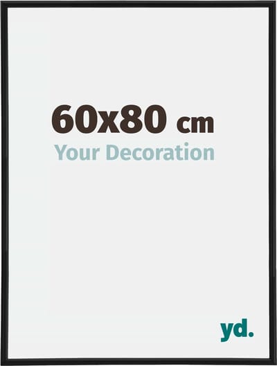 Your Decoration - Fotolijst 60x80 cm - Kunststof - Zwart Mat - Annecy