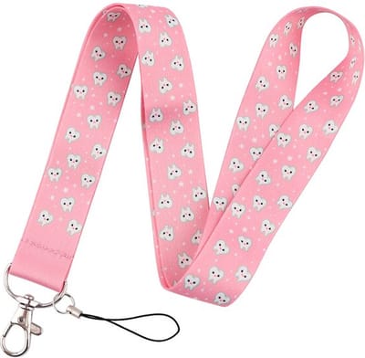 Tandarts Roze - Lanyard 48 cm - Sleutelkoord - Verpleegster Accessoires - Zorg - Keycord Medisch