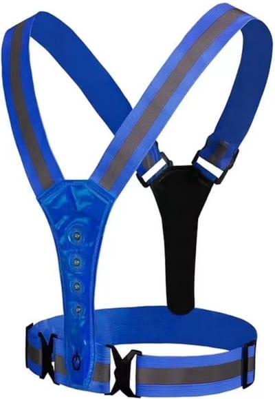 C-Line Marine Hardloopvest Met LED - Inclusief Oplaadkabel - Hardloop Verlichting aan Voor- en Achterkant - Reflecterend - Running vest - Blauw