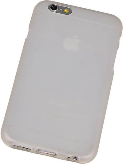 Apple iPhone 6 / 6S TPU Hoesje Transparant Wit ?Back Case Bumper Hoes Cover